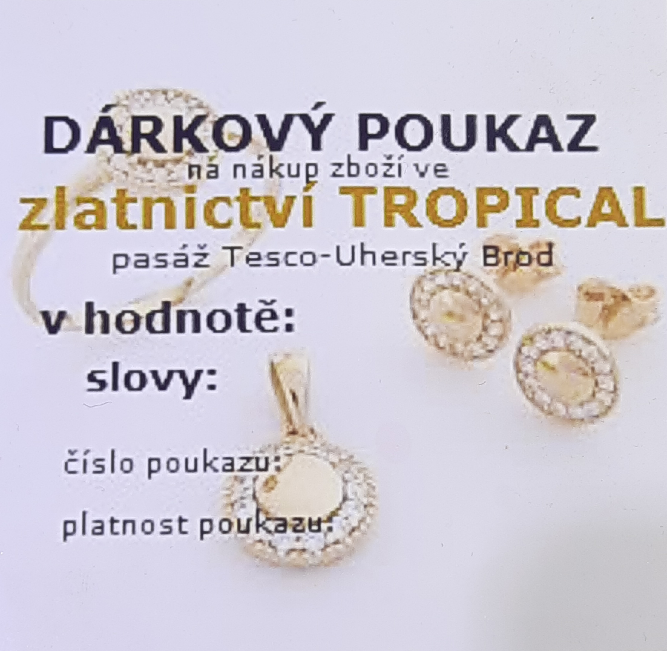 Dárkový pokaz 1.000,-Kč